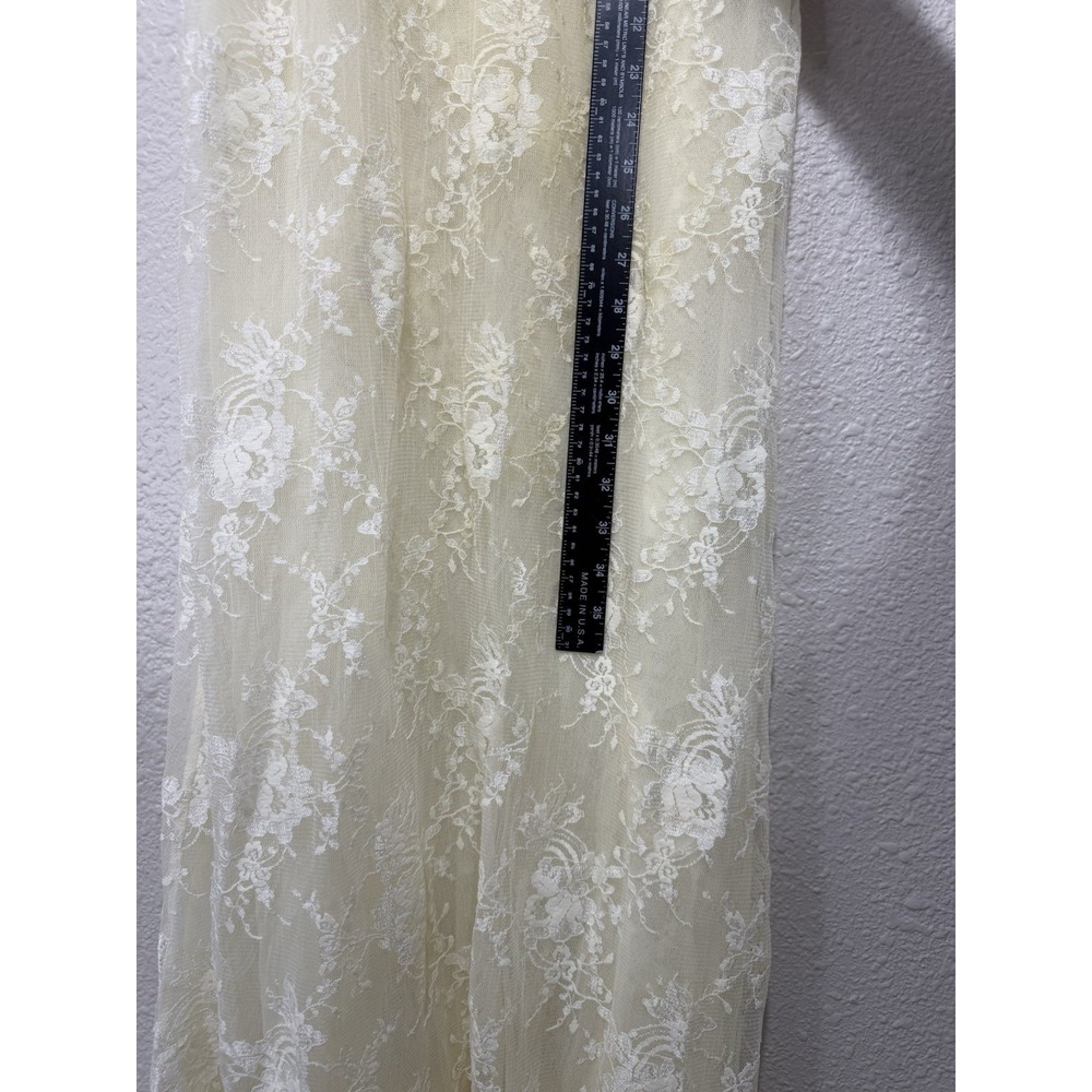 Claire Pettibone Lace Slip Sheer Full Xl Vintage Dainty Chic Victorian Feminine - Picture 4 of 8